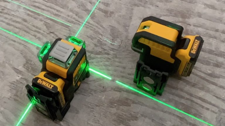 DeWalt 12V Green Laser Level (3 x 360 vs. 5 Spot Cross Line)