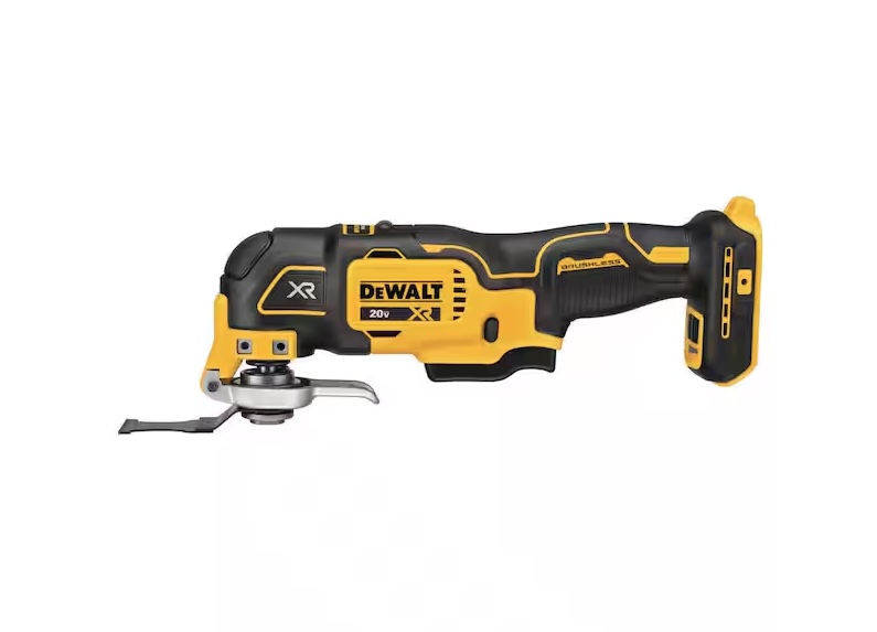 DeWalt DCS356B 20V MAX Oscillating Multi-tool in yellow and black.


