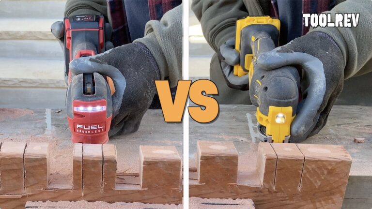 Milwaukee M18 FUEL Multi-tool 2836-20 vs DeWalt 20V MAX DCS356