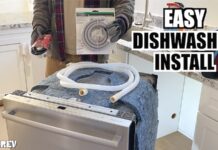 How to Install a Dishwasher dishwasher in kitchen with installation supplies