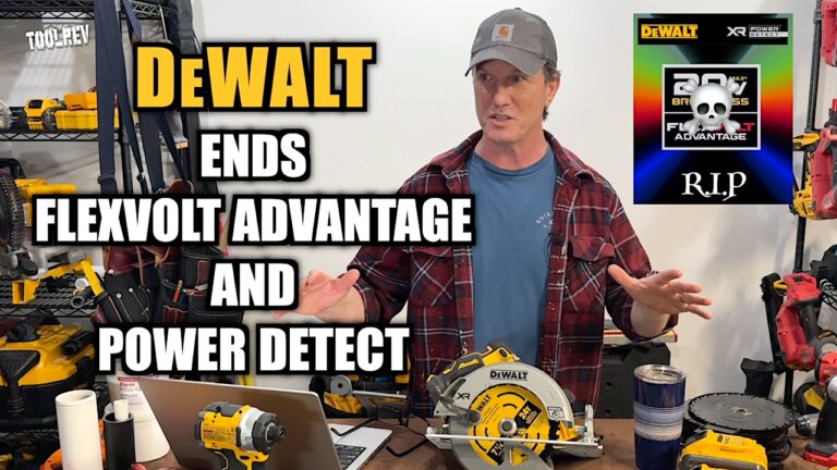 DeWalt Ends Flexvolt Advantage and Power Detect