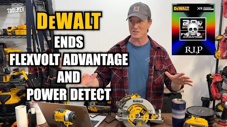 DeWalt Ends Power Detect and FlexVolt Advantage