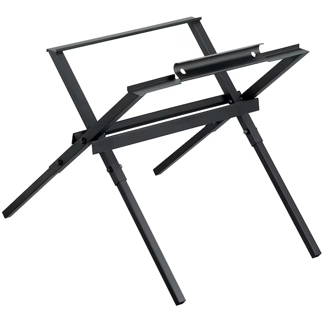DeWalt DW7451 folding table saw stand for woodworking against white background