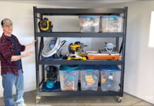 Husky Industrial Duty Steel Shelving husky 4 shelf steel shelving in garage