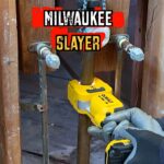 DeWalt copper cutter cutting pipe