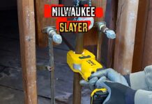 DeWalt DCE154 Copper Cutter Review: 2 Second Cuts DeWalt copper tubing cutter cutting pipe