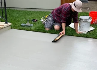 How to Resurface Concrete: Easy Step-by-Step concrete patio being resurfaced 2025