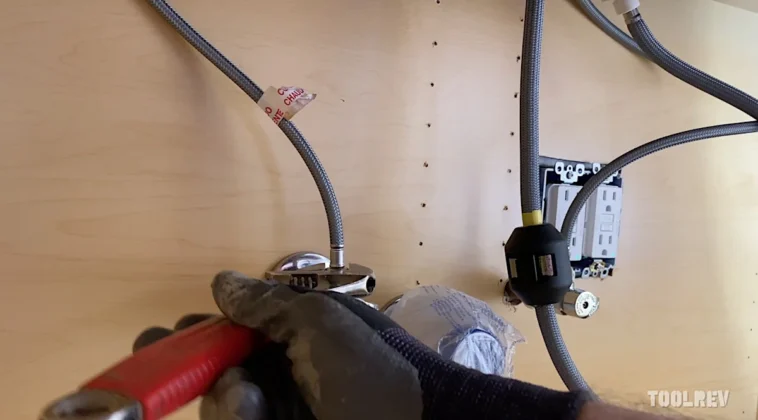 Kitchen faucet installation