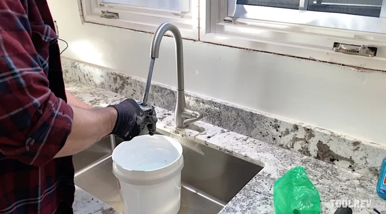 Kitchen faucet installation