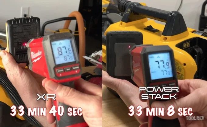 DeWalt PowerStack and MAX battery comparison