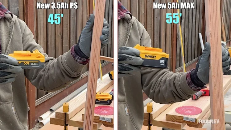 DeWalt PowerStack and MAX battery comparison