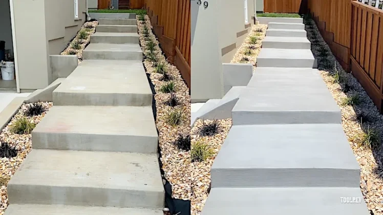 Ardex concrete resurfaced steps